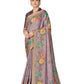 Lavendar Rangkat Tussar Silk Woven Design Saree with Unstitched Blouse - Mohmanthan Eshani | Swadesiicart