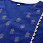 Ahalyaa Women's Traditional wear Kurta Set - Indigo blue | Swadesiicart