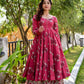 Jyoti Fashion Women's Rani Pink Cotton Silk Heavy Digital Printed Kurta Plazo Set | Swadesiicart