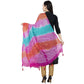 A R Silk Bandhej Multi Tasal Fancy Multi Color Dupatta