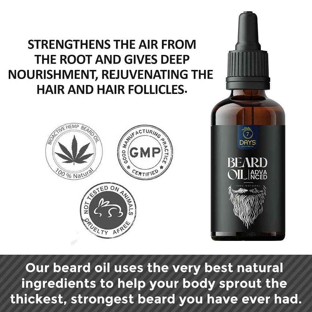 7 Days Advanced Beard & Hair Growth Oil - Swadesiicart