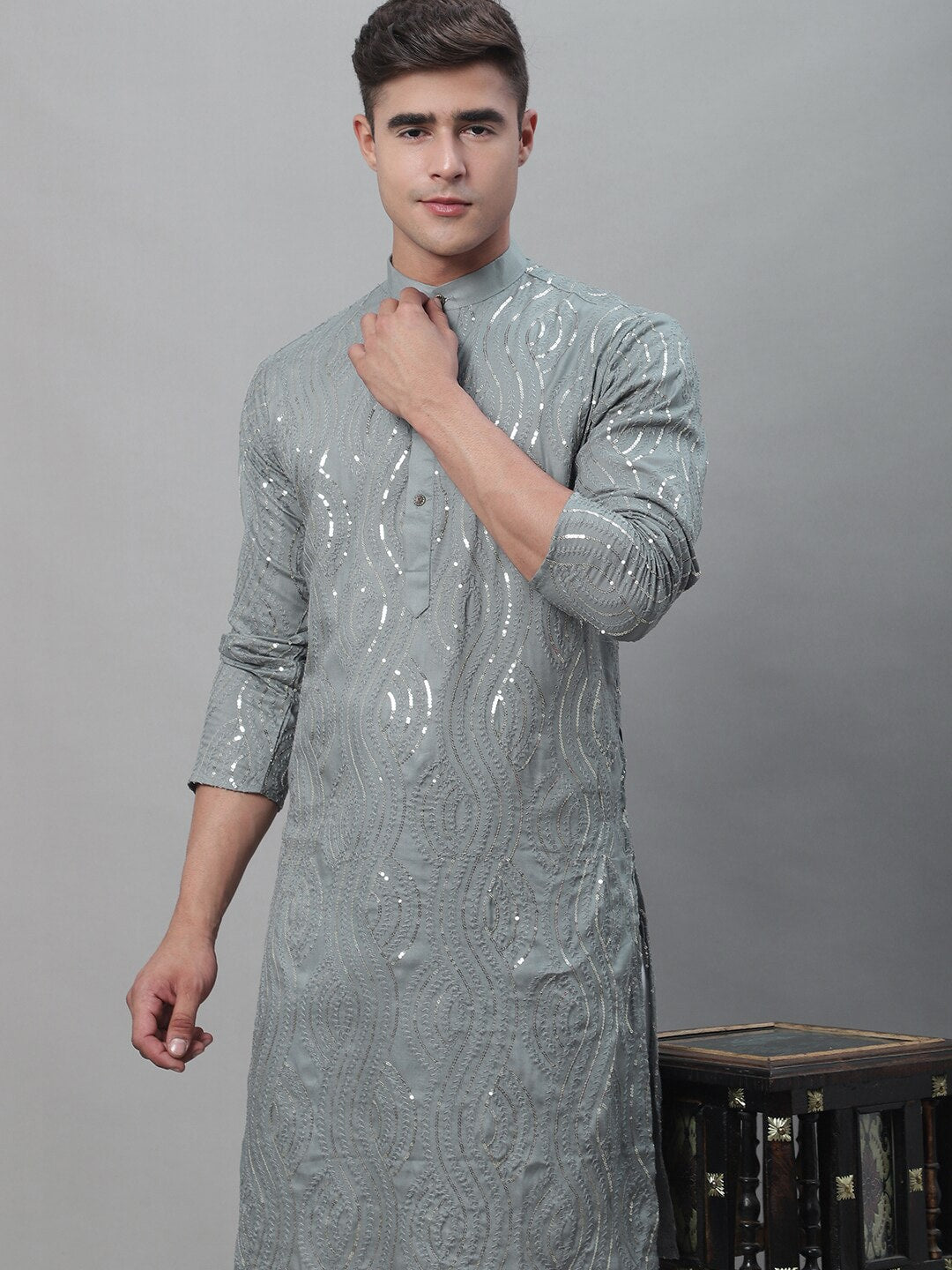 Sojanya Regular Pure Cotton Kurta With Churidar | Swadesiicart