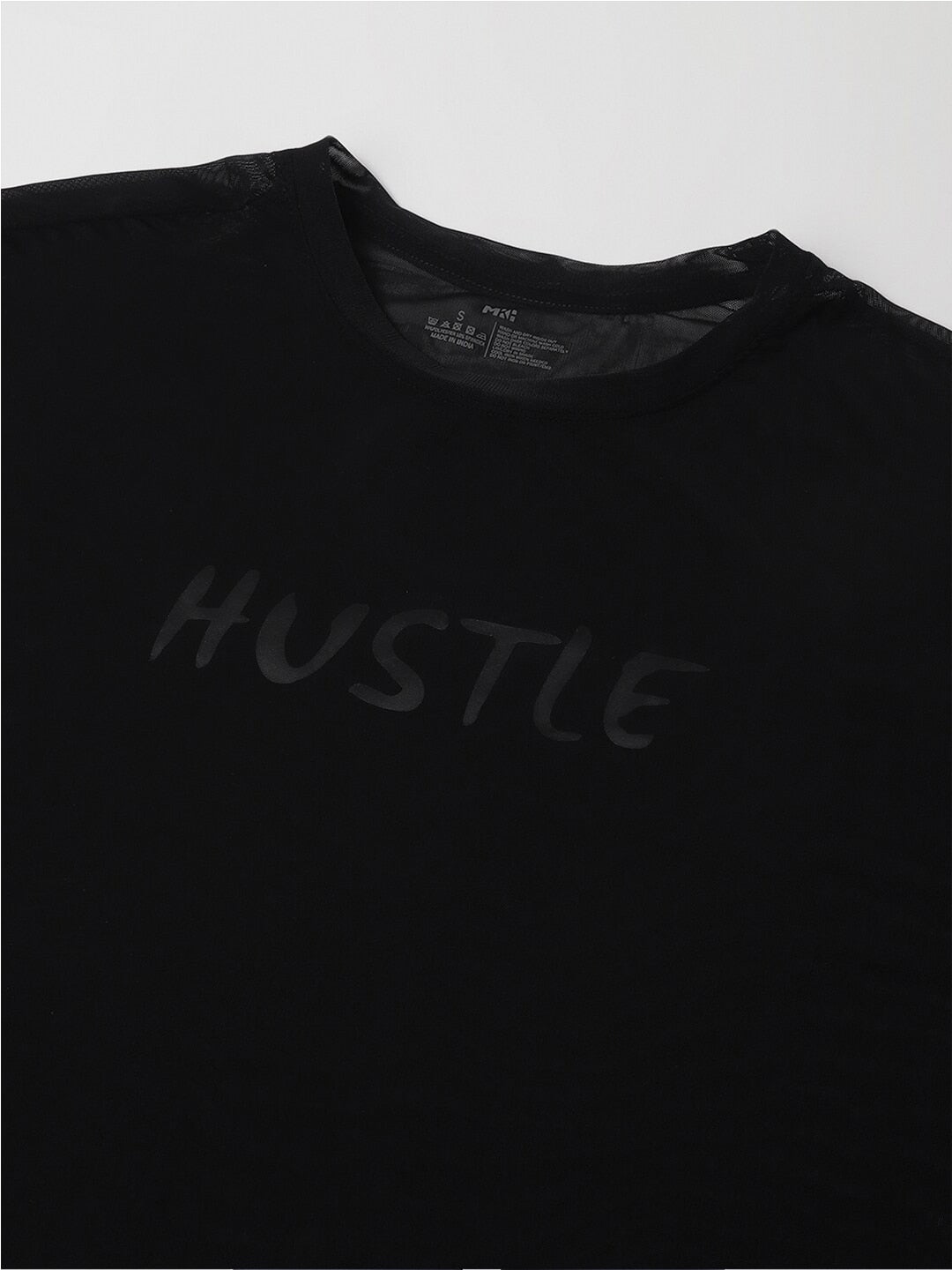 MKH Typography Printed Relaxed Fit Dri-FIT T-shirt - Swadesiicart