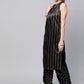 Aks Striped Sleeveless Kurta With Palazzos