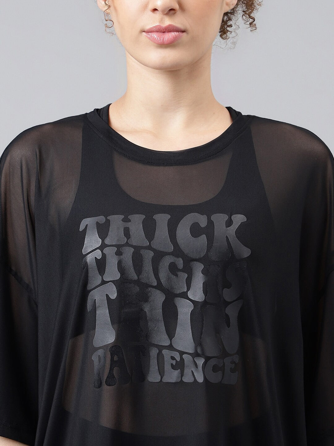 MKH Typography Printed Dri-FIT Relaxed Fit Sports T-shirt - Swadesiicart