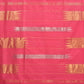 Baby Pink Khadi Cotton Handloom Saree with Doby Border and Zari Strips Pallu Design - Global Threads | Swadesiicart