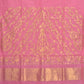 Baby Pink Khadi Cotton Handloom Saree with Pallu Design - Global Threads | Swadesiicart