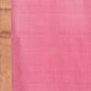 Baby Pink Khadi Cotton Handloom Saree with Pallu Design - Global Threads | Swadesiicart