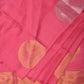 Baby Pink Uppada Silk Handloom Saree with Big Round Body Buta Design - Global Threads | Swadesiicart