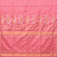 Baby Pink Uppada Silk Handloom Saree with Mango Pallu Design - Global Threads | Swadesiicart