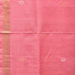 Baby Pink Uppada Silk Handloom Saree with Mango Pallu Design - Global Threads | Swadesiicart