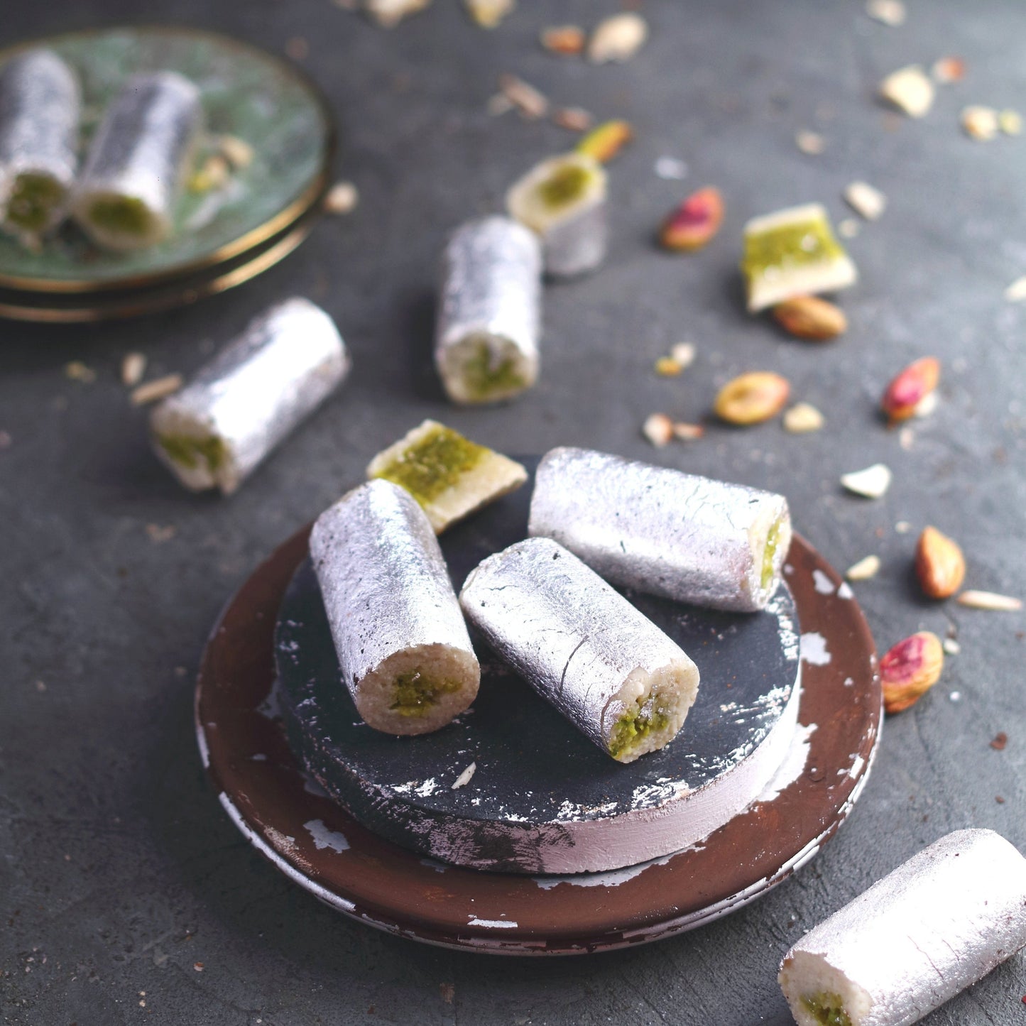 Almond House Badam Pista Roll | Swadesiicart