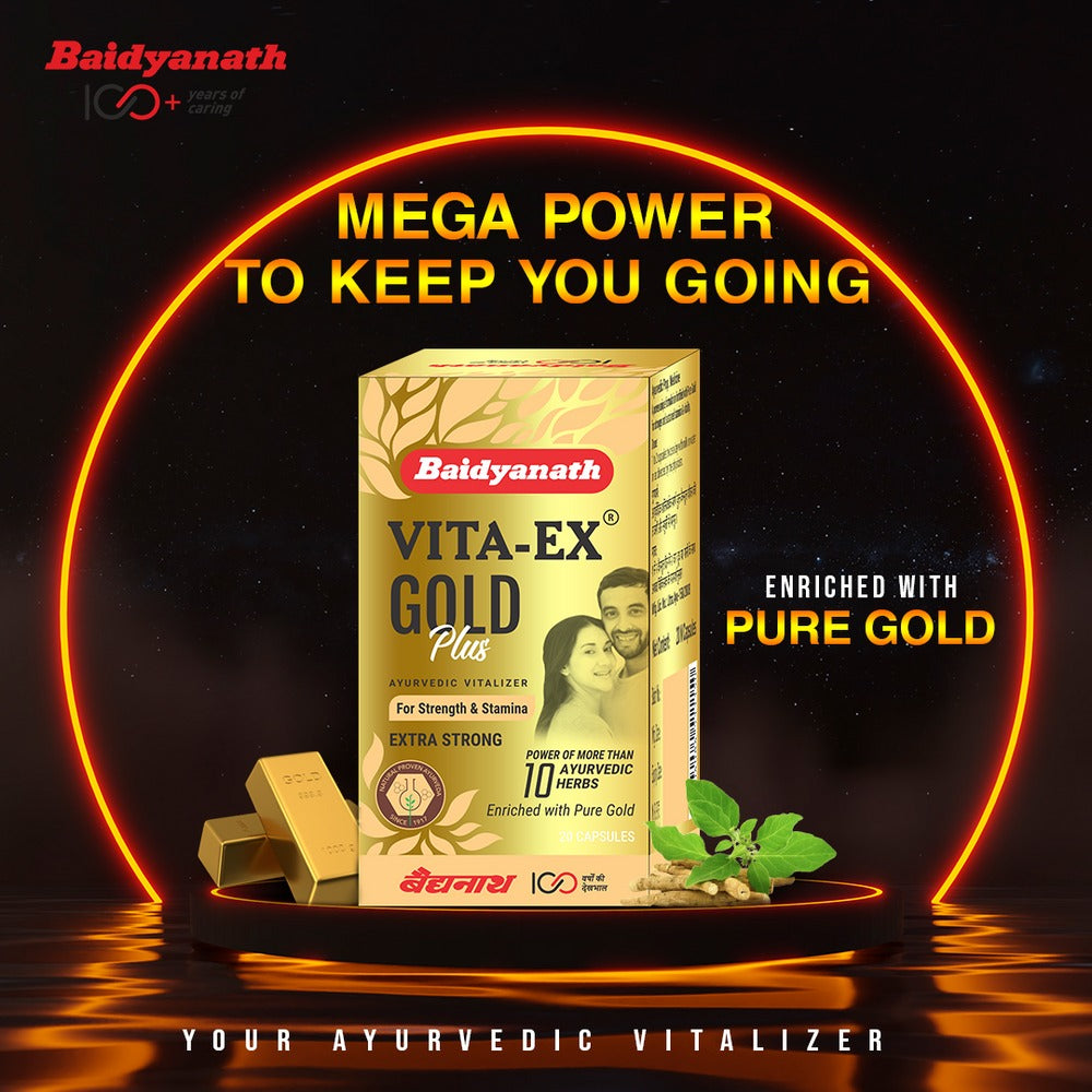 Baidyanath Vita Ex Gold Plus Capsules | Swadesiicart