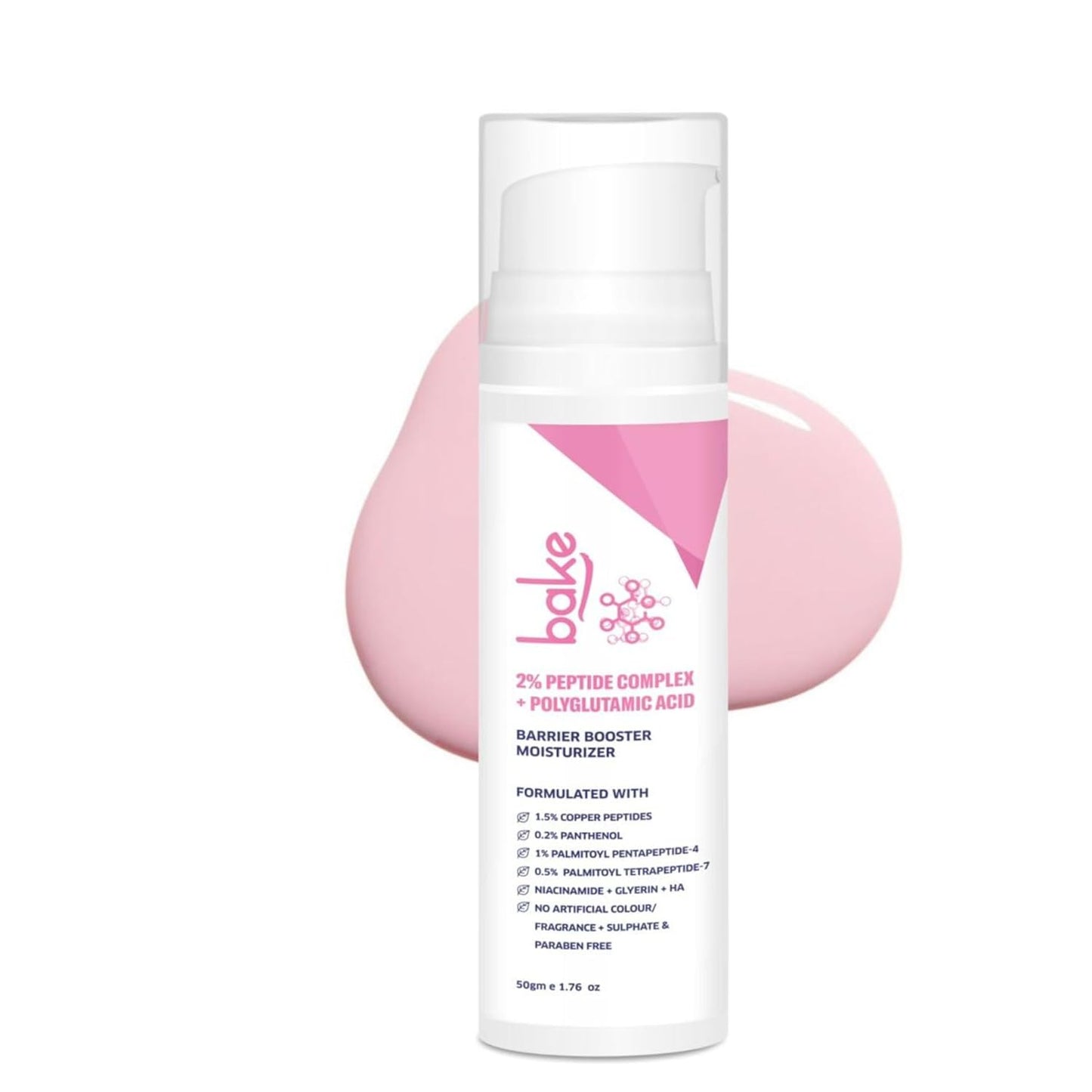 Bake Super Glow+ Glazed Peptide Barrier Repair Moisturizer | Swadesiicart