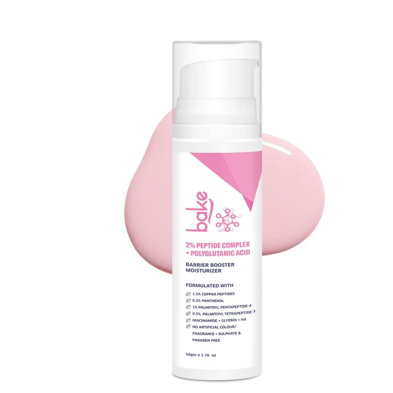 Bake Super Glow+ Glazed Peptide Barrier Repair Moisturizer | Swadesiicart