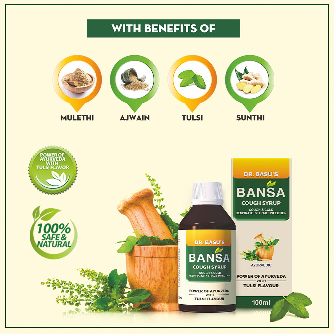 Jagat Pharma Bansa Ayurvedic Cough Syrup | Swadesiicart