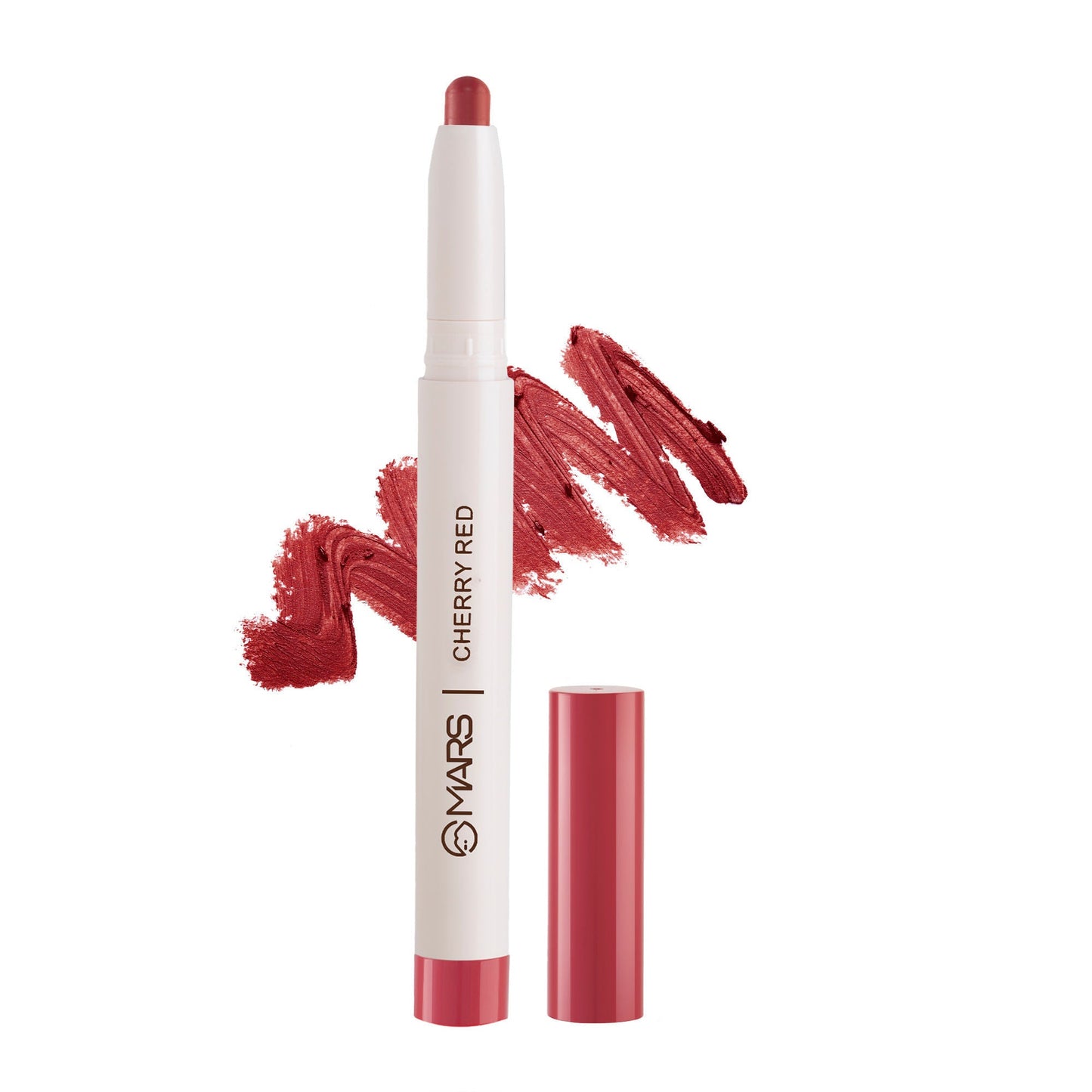 MARS Cosmetics Retractable Poppins Lipstick - Cherry Red - Swadesiicart