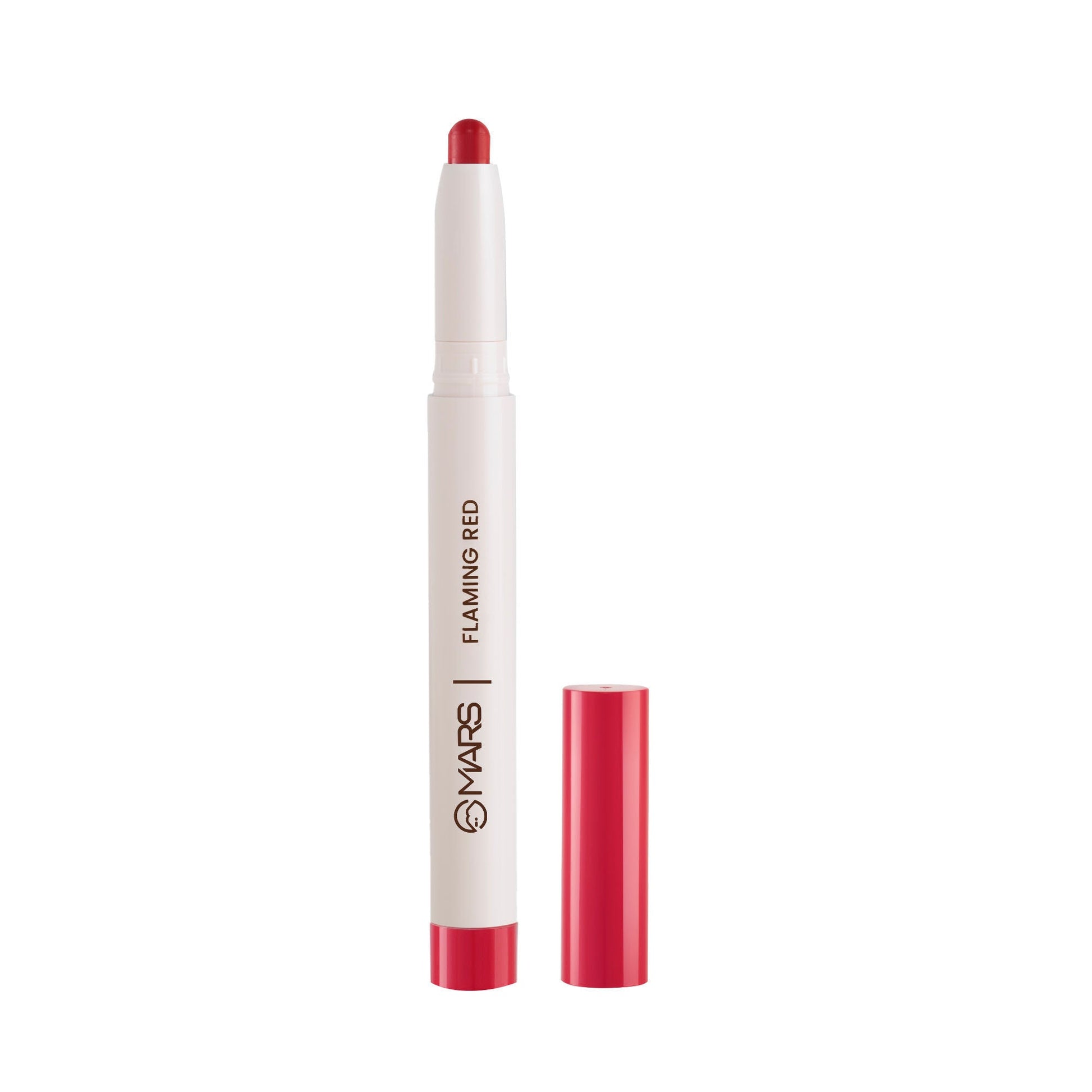 MARS Cosmetics Retractable Poppins Lipstick - Flaming Red -19 - Swadesiicart