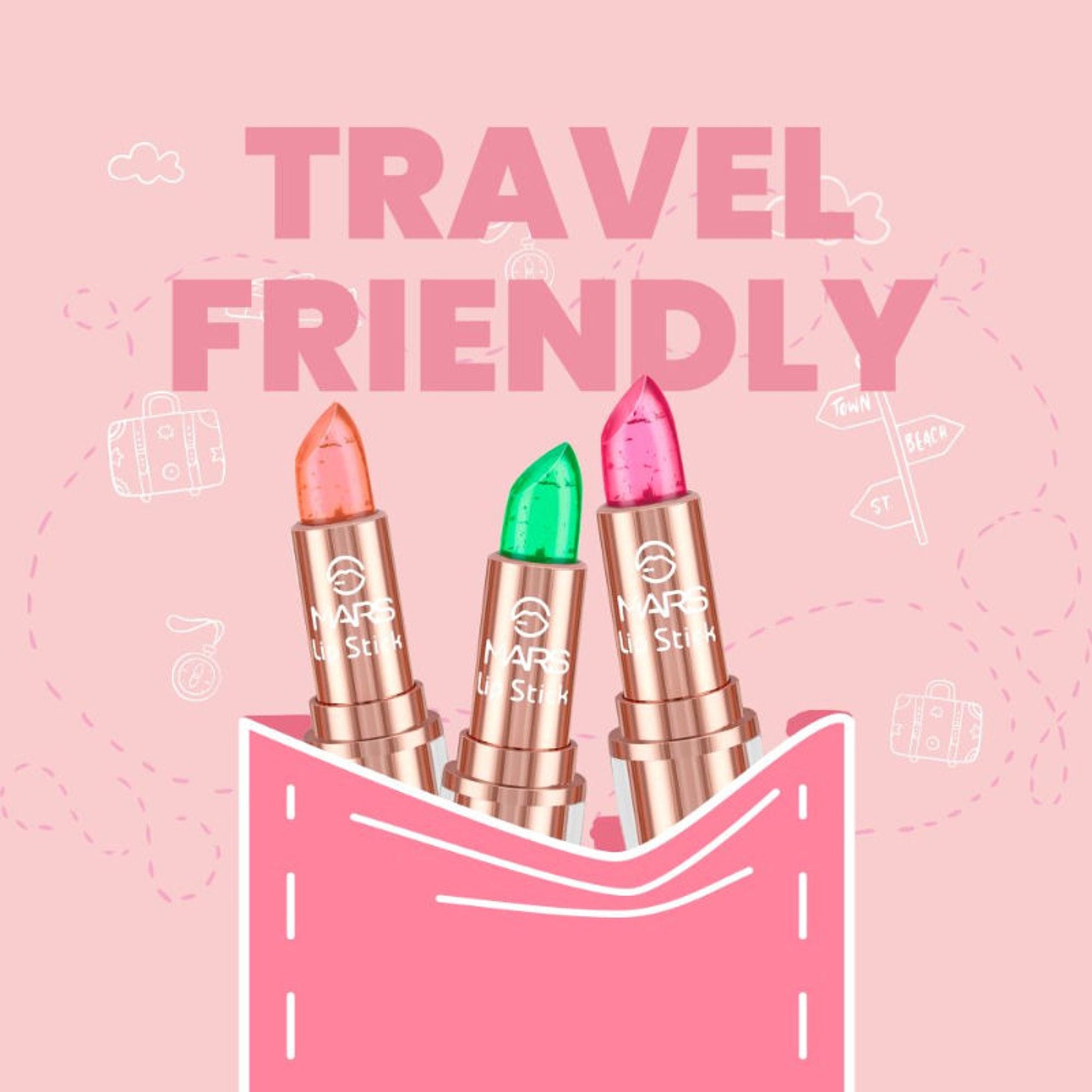 MARS Cosmetics Colour Changing Tinted Balm Lipstick - 03 - Swadesiicart