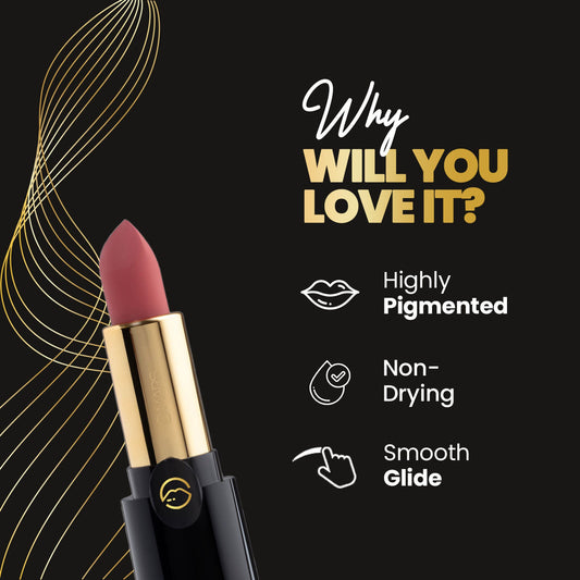 MARS Cosmetics Plush Velvet Lipstick - Volcanic Red - Swadesiicart
