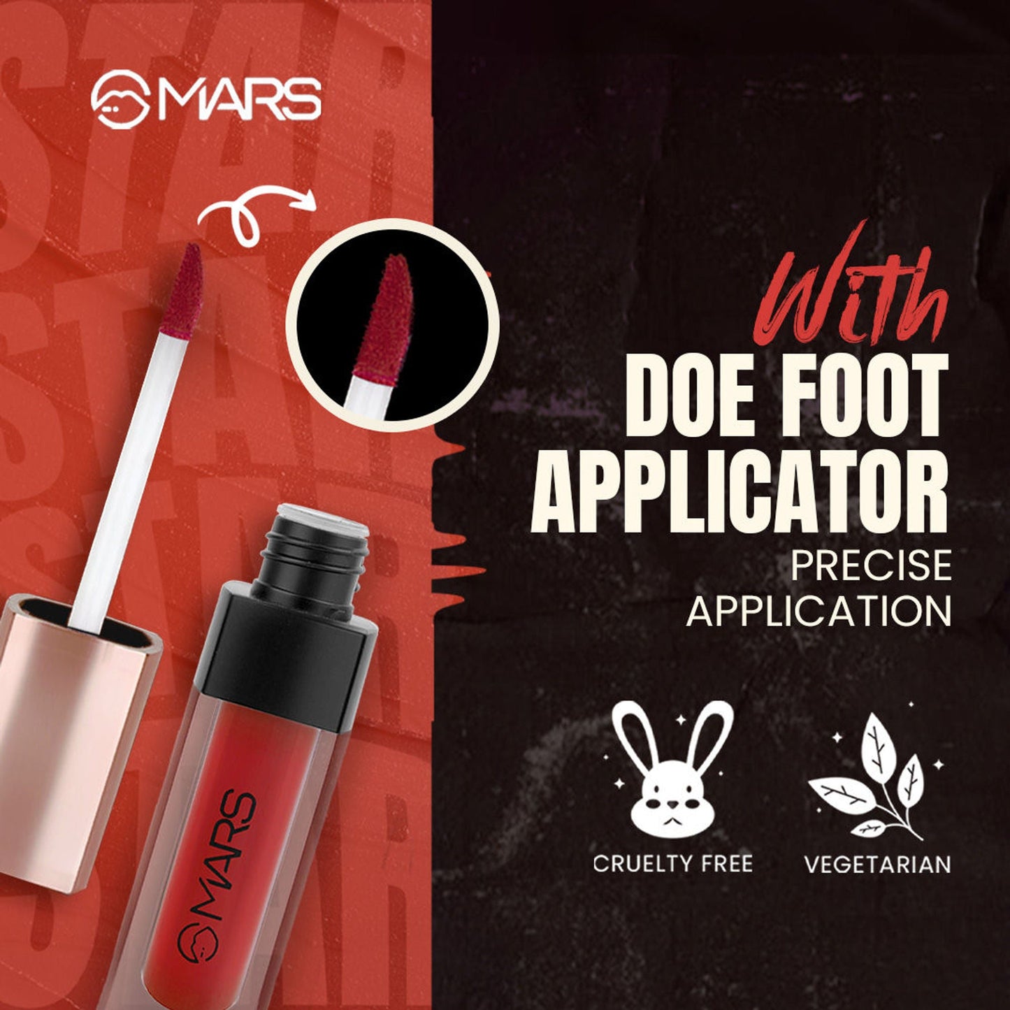 MARS Cosmetics Popstar Non Drying Liquid Mousse Lipstick - 20 Queenie - Swadesiicart