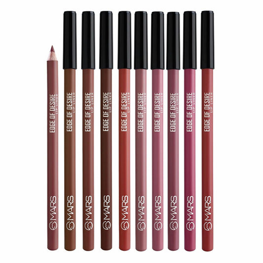 MARS Cosmetics Matte Lip Liner Pack of 10 - Set B - Swadesiicart