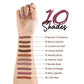MARS Cosmetics Matte Lip Liner Pack of 10 - Set B - Swadesiicart
