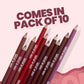 MARS Cosmetics Matte Lip Liner Pack of 10 - Set B - Swadesiicart