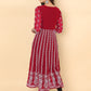 HERE&NOW Chikankari Embroidered Thread Work Georgette Anarkali Kurta | Swadesiicart