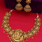 Aadita Women Gold-Toned & Plated Temple Choker Jewellery Set | Swadesiicart