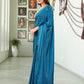 Tikhi Imli Solid Satin Saree | Swadesiicart