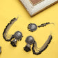 Cardinal Black Oxidised Maang Tikka Set | Swadesiicart