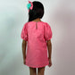 ArthLife Coral Pink Doll A-Line Dress