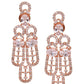 Saraf RS Jewellery Rose Gold-Polished White AD Studded Jewellery Set With Maang Tika - Swadesiicart
