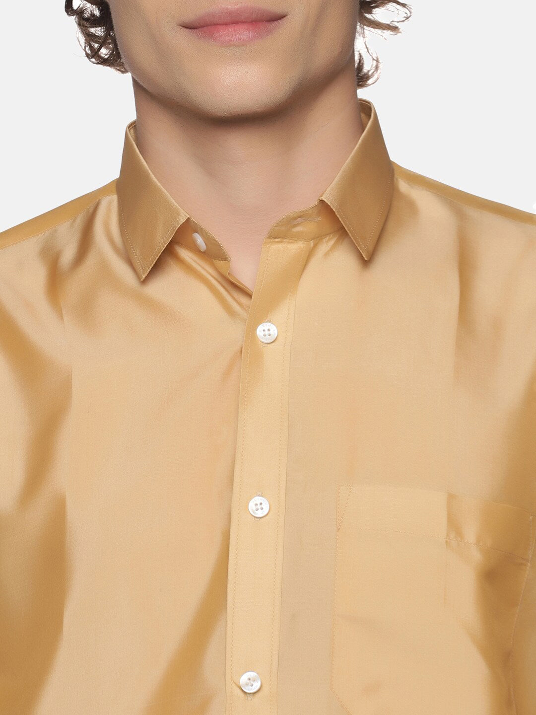 Sethukrishna Men Off White Solid Art Silk Dhotis | Swadesiicart