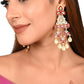 Shoshaa Red Contemporary Drop Earrings - Swadesiicart