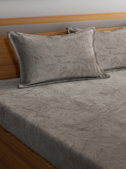 KLOTTHE 300 TC Woolen King Bedsheet with 2 Pillow Covers - Swadesiicart