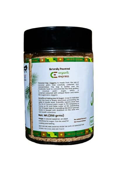 Organic Express Coconut Palm Neera (Sap) Jaggery Powder - Swadesiicart