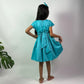 ArthLife Blue Unicorn Party Wear Dress