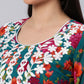 Kalini Floral Printed Chikankari Embroidered Straight Kurta | Swadesiicart