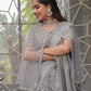 Tikhi Imli Embellished Border Sequinned Saree With Cape | Swadesiicart