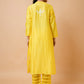 HOUSE OF KARI Floral Embroidered Chanderi Silk Chikankari Kurta | Swadesiicart