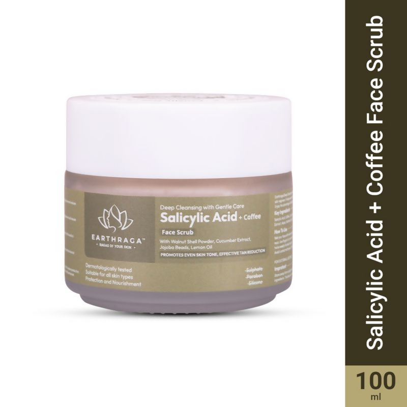 Earthraga Salicylic Acid And Coffee Face Scrub | Swadesiicart
