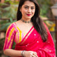 Rani Chanderi Cotton Block Print Saree with Unstitched Blouse - Hiral Fashion | Swadesiicart