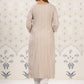 Ode by House of Pataudi Striped Round Neck Straight Cotton Kurta - Swadesiicart