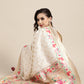 Saree Mall Off White & Golden Woven Design Banarasi Saree | Swadesiicart