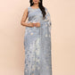 Shree Shyam Fashion Linen Cotton Grey Saree