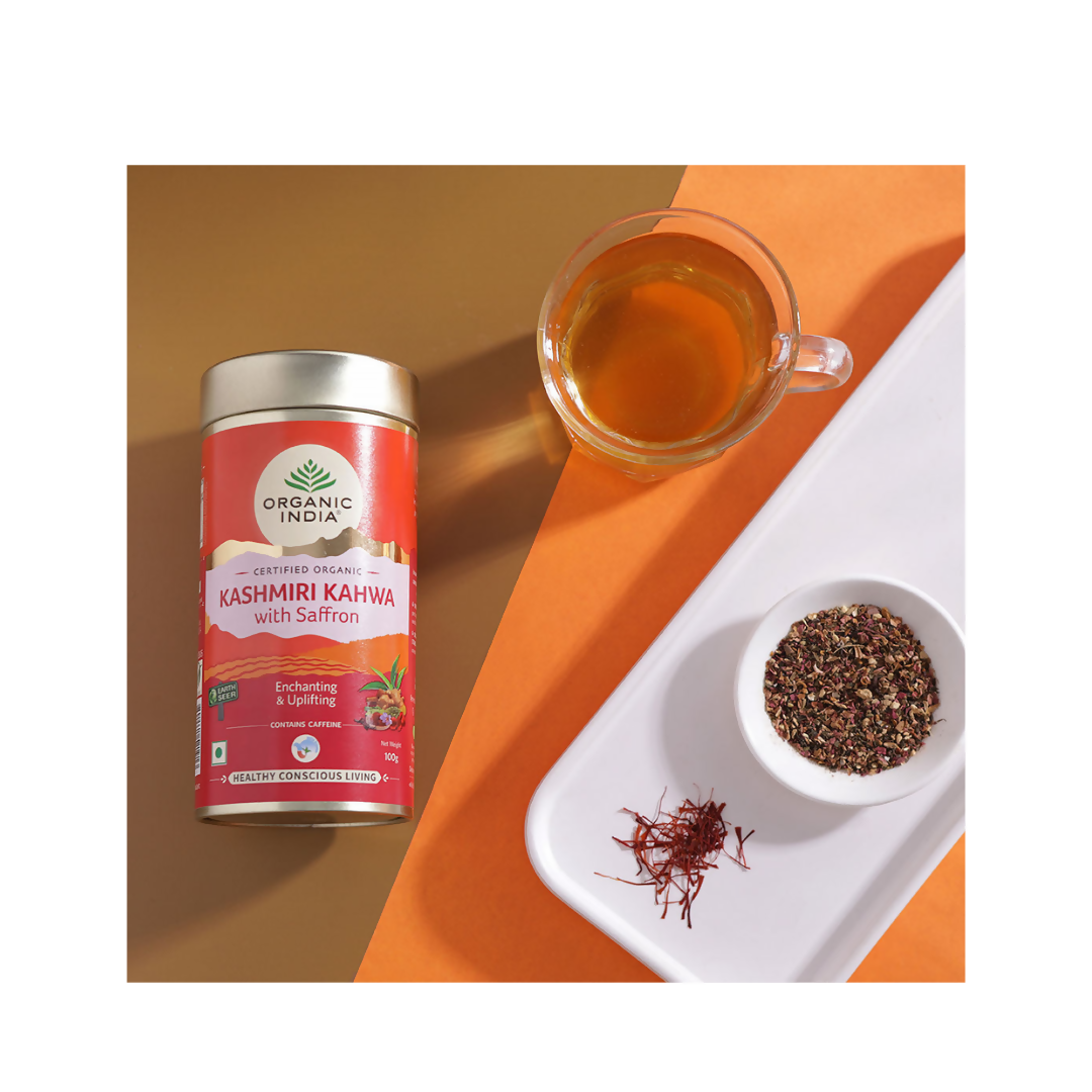 Organic India Kashmiri Kahwa with Saffron - Swadesiicart