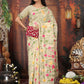 Shree Shyam Fashion Linen Cotton Cream Saree