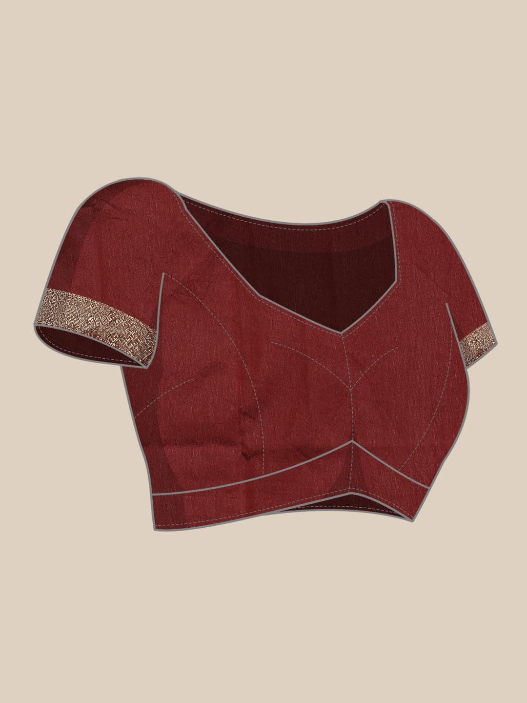 Kalini Maroon & Golden Ethnic Motifs Woven Design Banarasi Saree | Swadesiicart